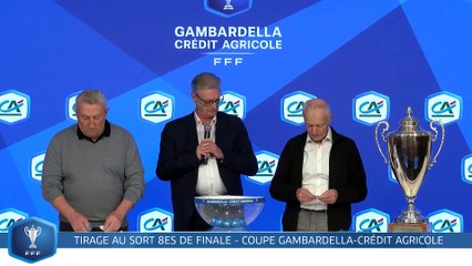 Le tirage au sort des 8es de finale en replay