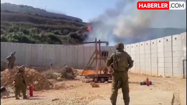 İsrail sonunda bunu da yaptı! Mancınıkla ateş topu fırlattılar