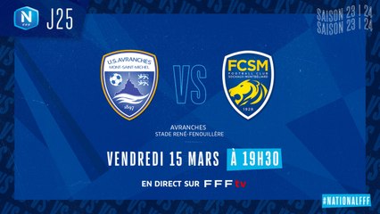J25 I US Avranches MSM - FC Sochaux M. (0-1)