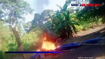 Bikin Resah, Emak-Emak di Muarojambi Bakar Tenda yang Diduga Jadi Sarang Narkoba