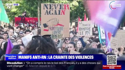 Manifestations anti-RN: à Paris, Rennes ou Lyon, les forces de l'ordre craignent les violences