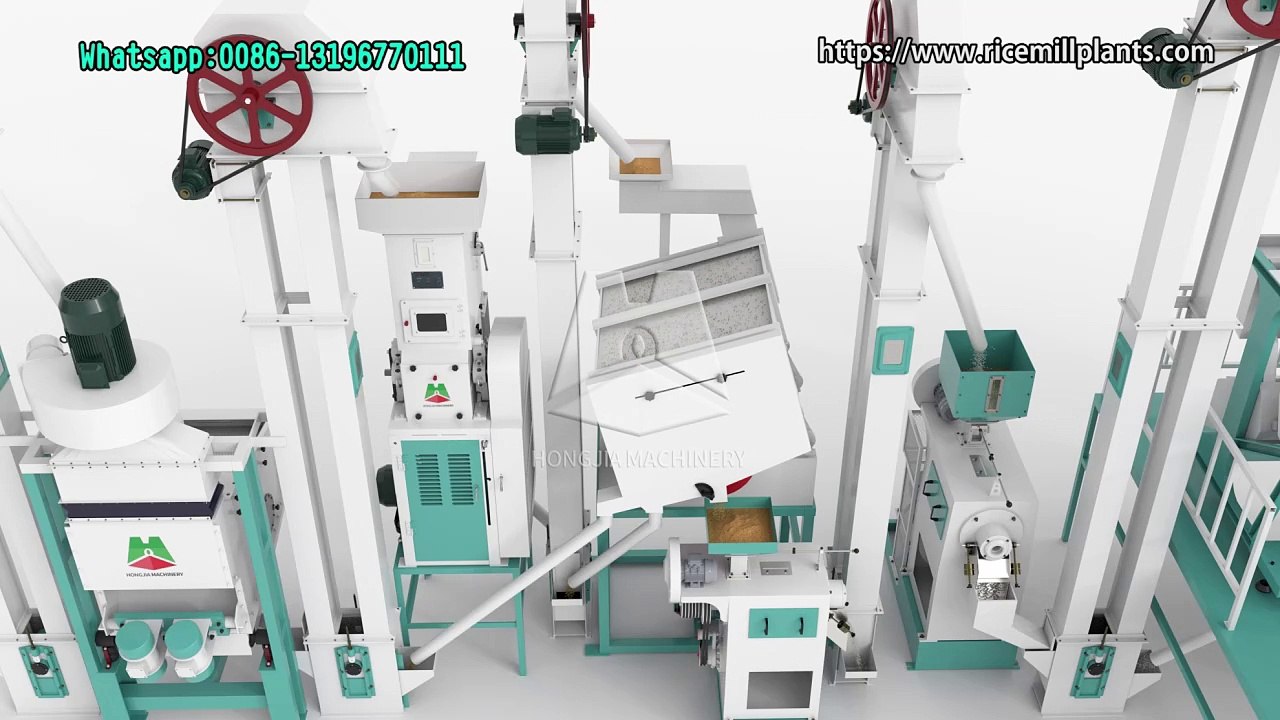30T/D Automatic Rice Processing Machine for Sale - Hongjia Rice Mill