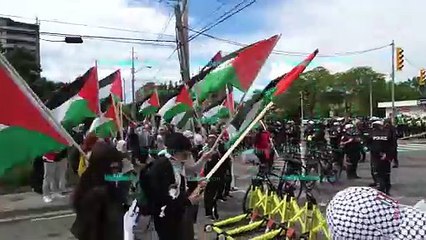 UJA Federation Walk For Israel - Timelapse - Disrupted and shamed by protesters