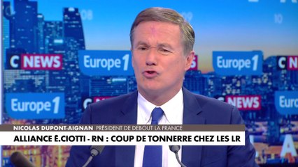 Nicolas Dupont-Aignan : «Je dis "bravo" à Eric Ciotti, je le soutiens de tout mon cœur car je sais ce qu'il vit en ce moment»