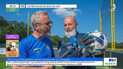 Angerville la Campagne - Olive, le prof de gardiens de buts