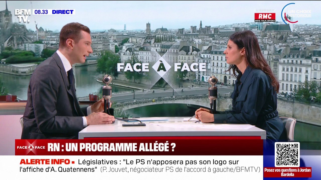 Jordan Bardella assure "baisser les taxes sur l...