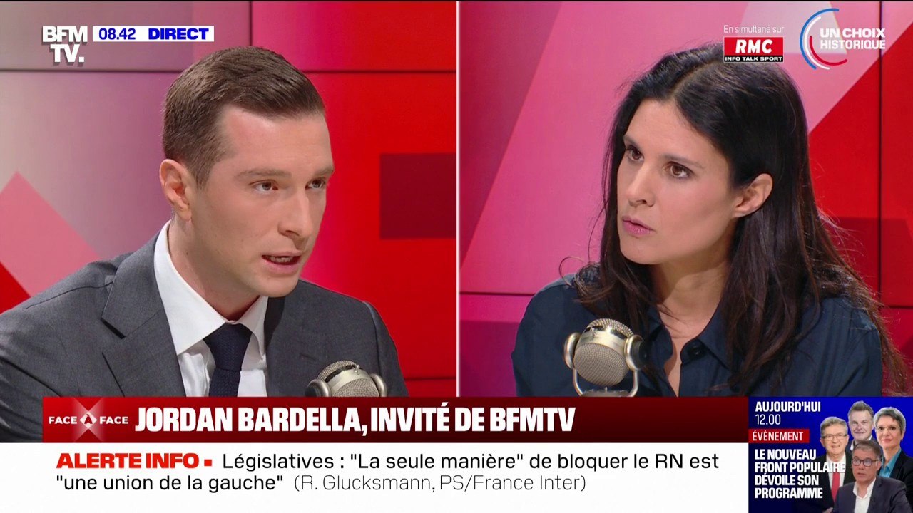 Jordan Bardella: "Si je deviens Premier ministre, je récupère un état dont la dette est à un niveau record"