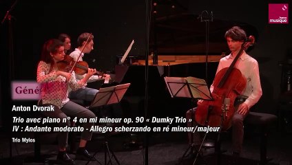 Anton Dvorak : Trio avec piano n° 4 en mi mineur op. 90 « Dumky Trio »