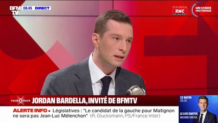Jordan Bardella affirme que la privatisation de l'audiovisuel public est "un objectif"