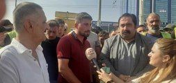 Malatya Çarşı inşaatında ücretlerini alamayan işçiler eylem yaptı