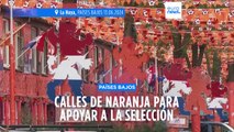 Eurocopa: Calles pintadas completamente de naranja en Países Bajos para apoyar a la selección