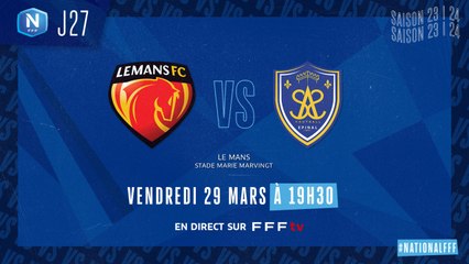 J27 | Le Mans FC – SA Épinal (1-0)