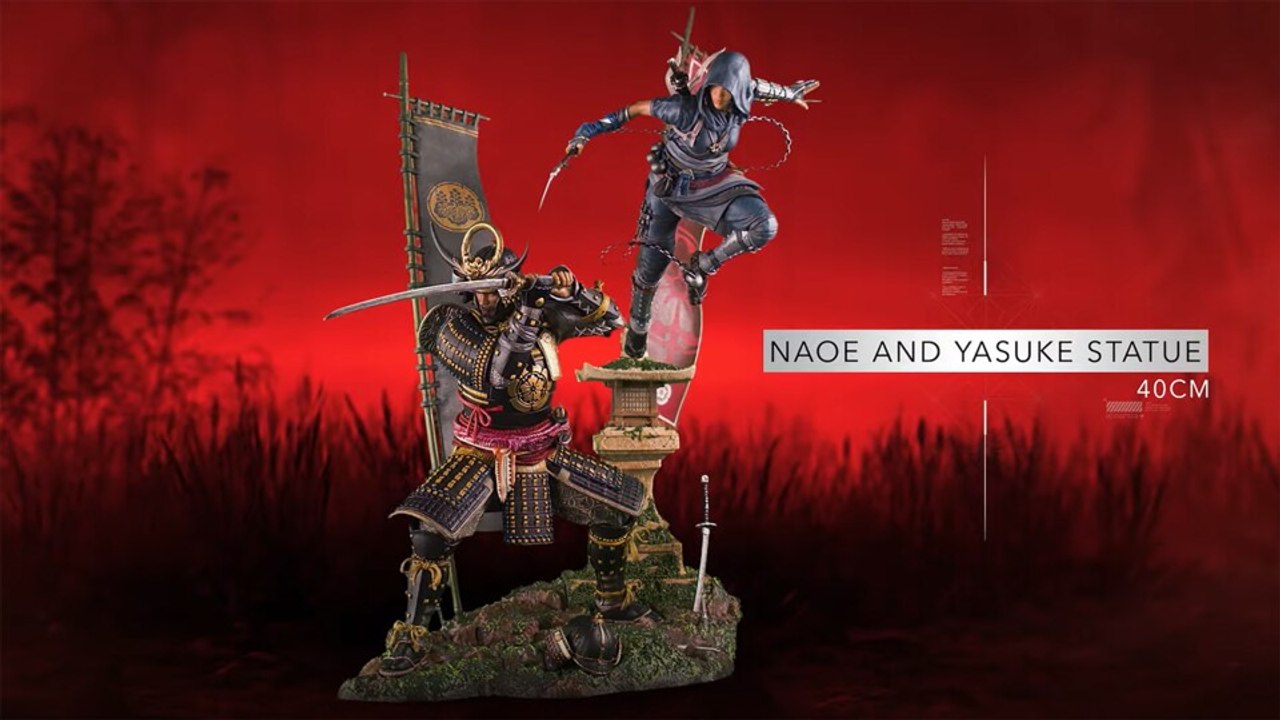 Assassin's Creed Shadows: In der Collector's Edition steckt eine Doppel-Statue von Naoe und Yasuke