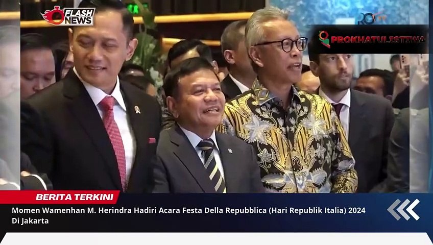 Momen Wamenhan M. Herindra Hadiri Acara Festa Della Repubblica (Hari Republik Italia) 2024 Di Jakarta