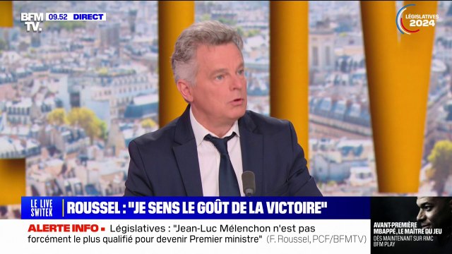 Nouveau Front populaire: Je ne veux pas que l'extrême droite fasse main basse sur la République estime Fabien Roussel