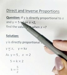 GCSE maths Direct and Inverse Proportion