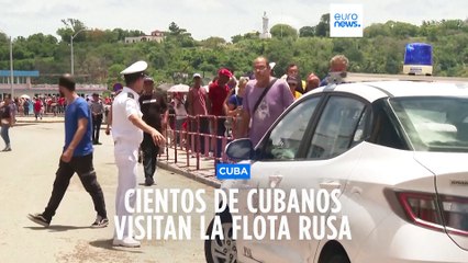 Cientos de cubanos visitan la flota rusa que ha atracado en la isla