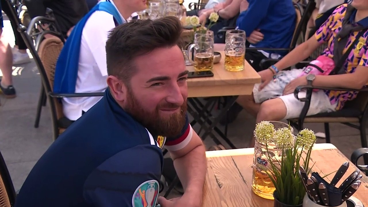Scotland fans party in Munich ahead of Euro 2024 opening