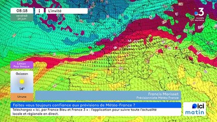 L'invité de 8h15 : Francis Morisset, prévisionniste à Météo France