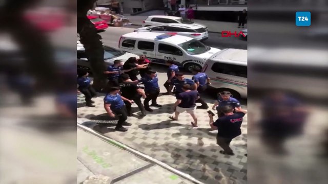 Avcılar’da haciz için gidilen iş yerindekilerle polis arasında arbede: 5 gözaltı