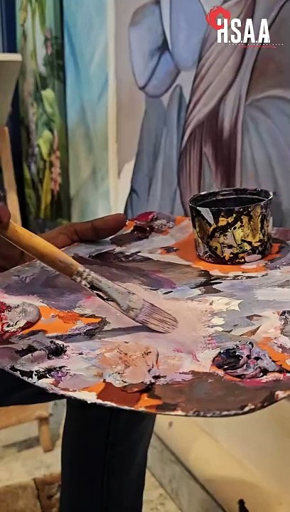 Transforming our space into a haven of creativity with bespoke artwork