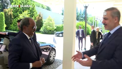 Dışişleri Bakanı Fidan, Somali Cumhurbaşkanı Mahmud ile görüştü