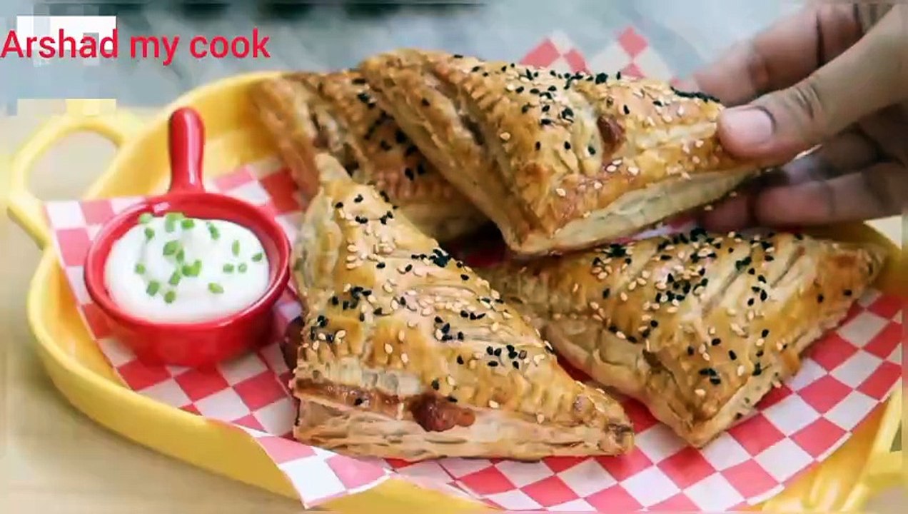 Chicken cheese Puff Patties)Arshad my COOK) video Dailymotion