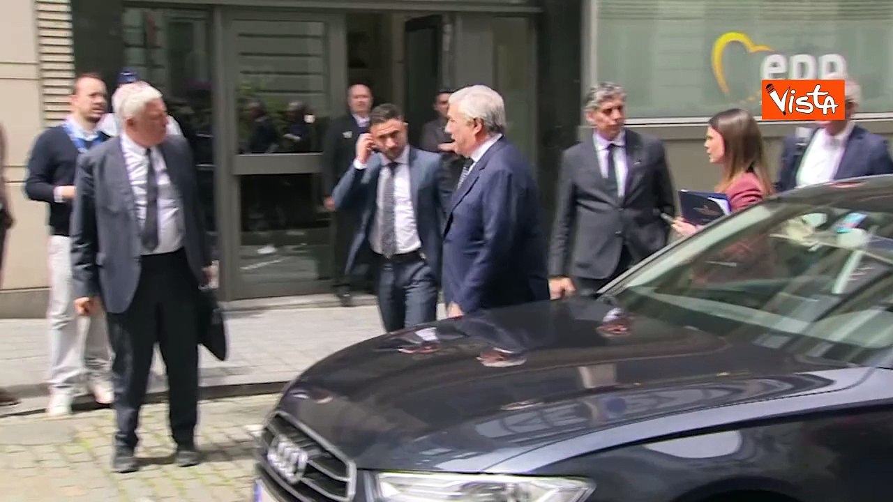L'arrivo di Tajani a Bruxelles, riunione del Ppe prima del Consiglio Europeo