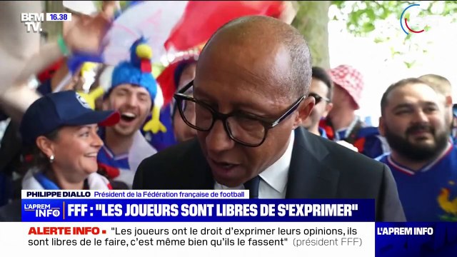 Les joueurs sont libres de s'exprimer : Philippe Diallo, président de la Fédération française de football, prend la parole à propos des joueurs qui appellent à voter contre les extrêmes