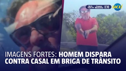 Homem dispara contra casal em briga de trânsito