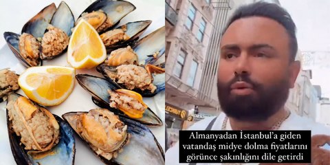 İstanbul’a gelen gurbetçi 20 liralık midye fiyatını duyunca 'Şok' geçirdi