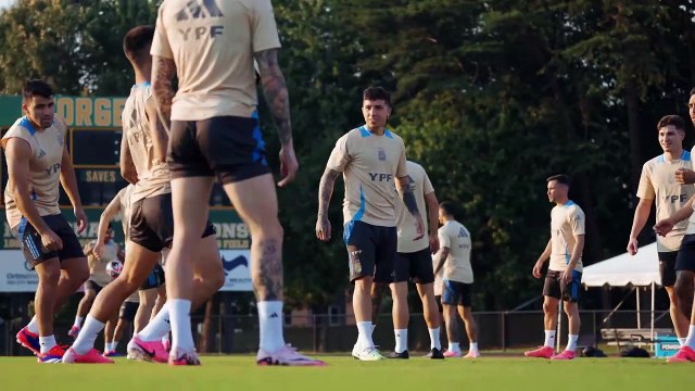 La selección de Argentina mantuvo un entrenamiento en Washington ante el amistoso frente a Guatemala