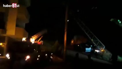 Trabzon'da kaza mahalleyi karanlığa gömdü