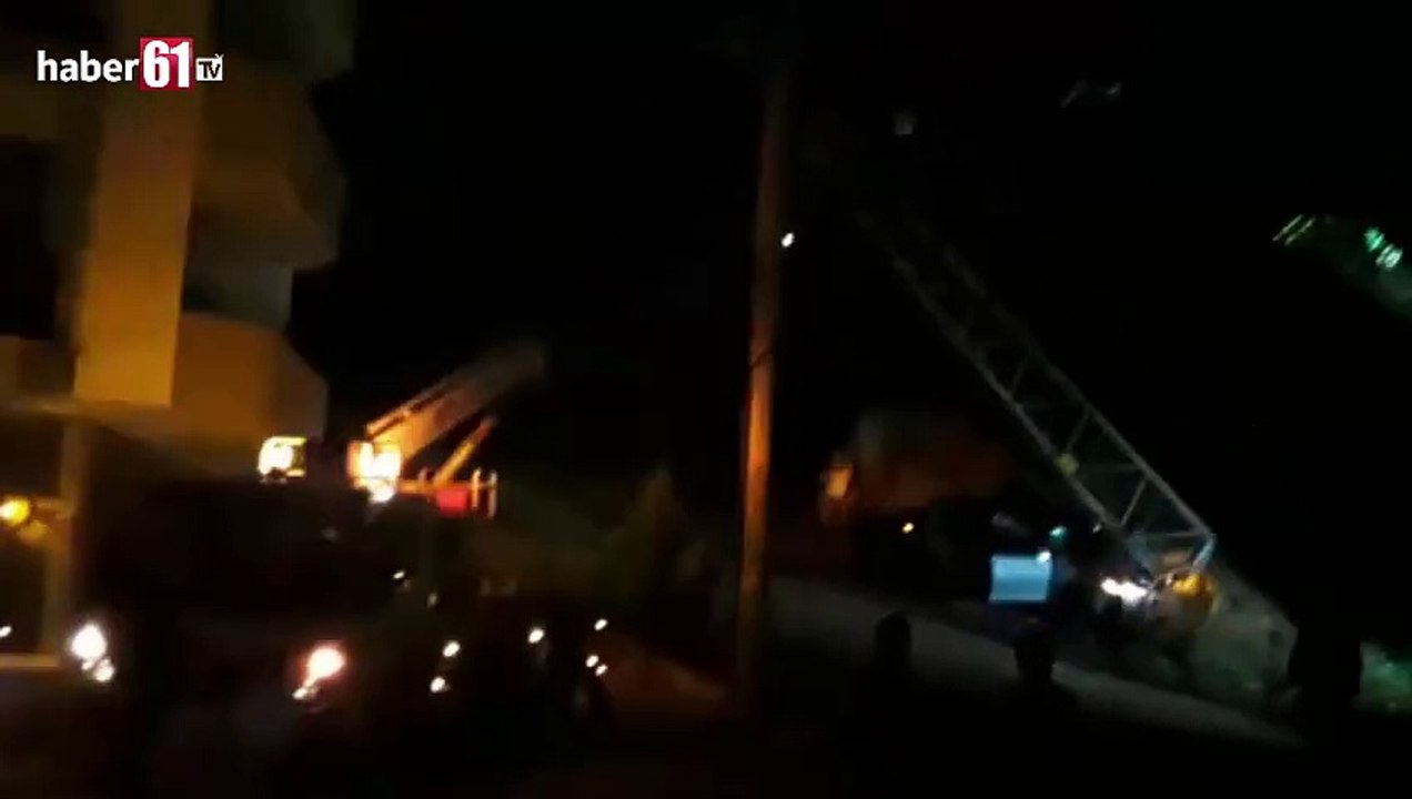 Trabzon'da kaza mahalleyi karanlığa gömdü