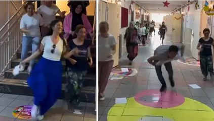 Bursa'da öğretmenlerden 'tatil sevinci' klibi