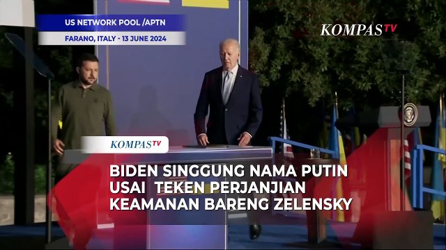 Biden Singgung Nama Putin usai Teken Perjanjian Keamanan Bareng Presiden Ukraina Zelensky