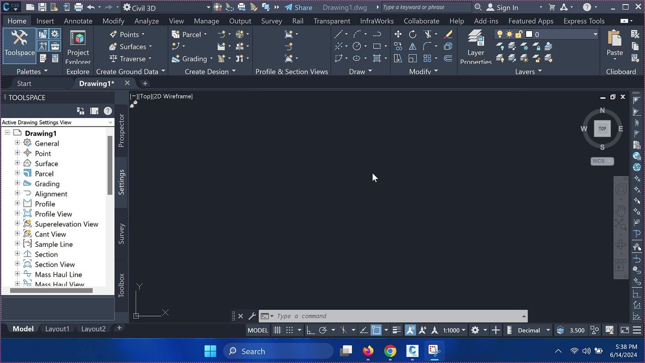 Create Alignment in Civil 3D