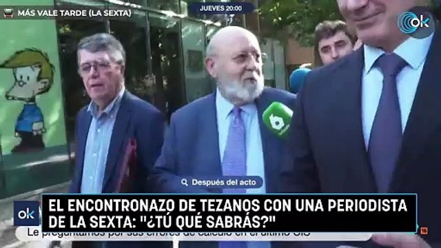 El encontronazo de Tezanos con una periodista de La Sexta: ¿Tú qué sabrás?
