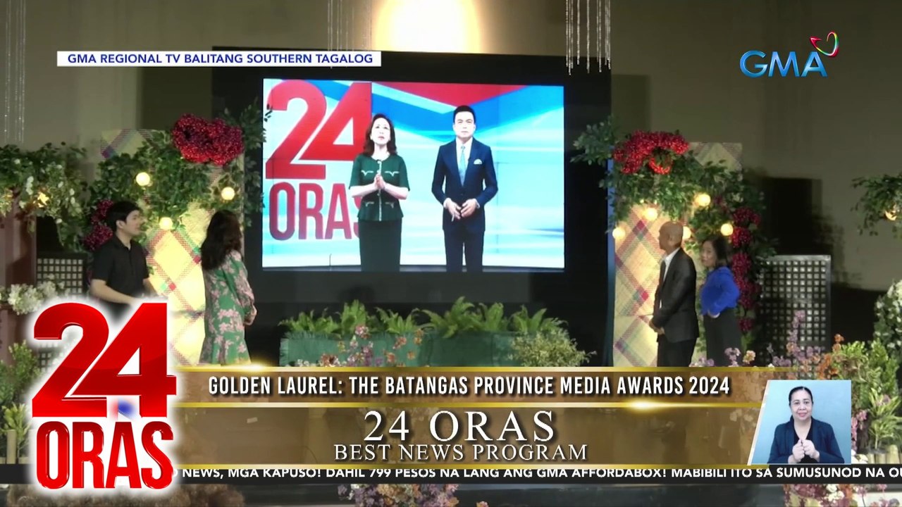 Programa at personalidad ng GMA Network wagi sa "Golden Laurel: The Batangas Province Media Awards." | 24 Oras