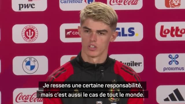 Belgique - De Ketelaere : Je ressens une certaine responsabilité