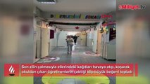 Bursa'da öğretmenlerden 'tatil sevinci' klibi