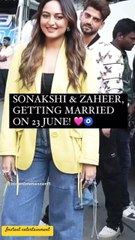Sonakshi Sinha & Zaheer Iqbal register marriage! #shorts