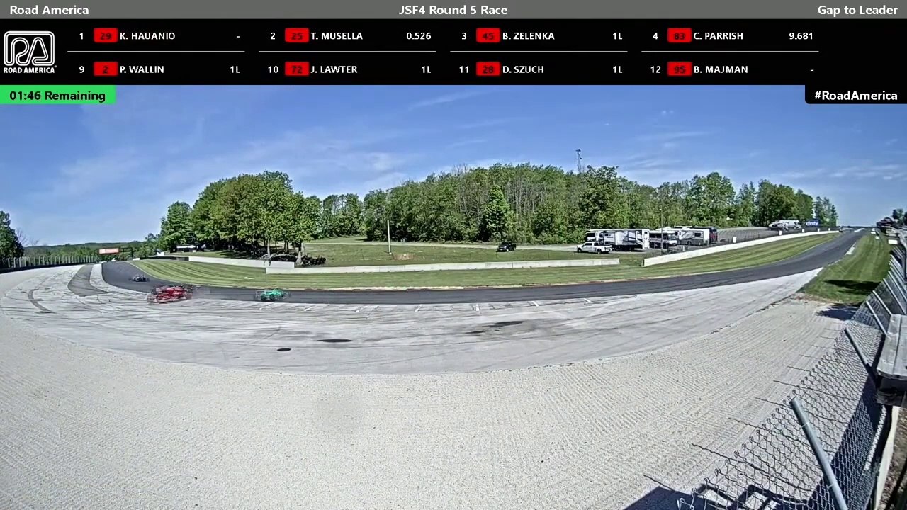 Ligier JS F4 Series 2024 Road America Race 2  Last Lap Musella Flip
