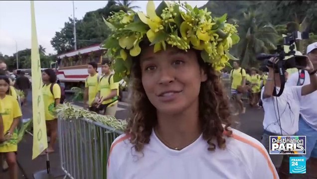 Paris 2024: Olympic flame arrives in Tahiti