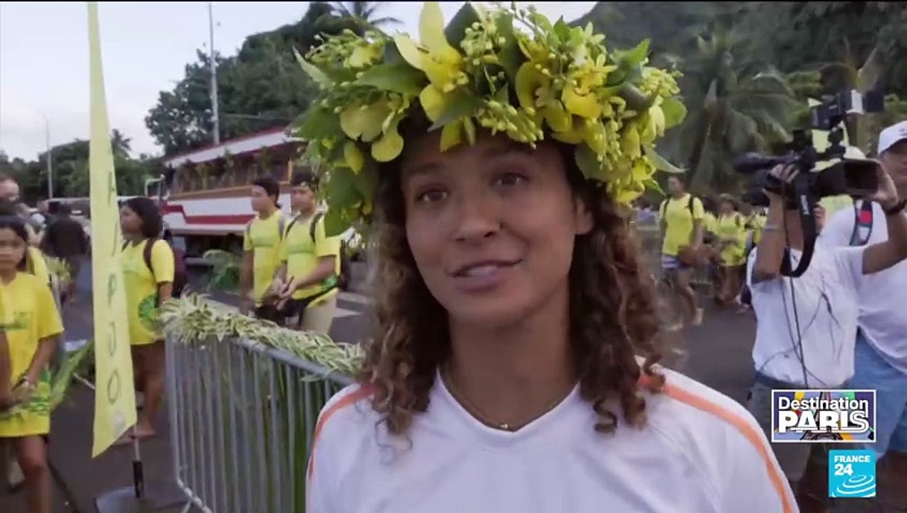 Paris 2024: Olympic flame arrives in Tahiti