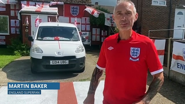England fan on why he drapes his house in St George's flags