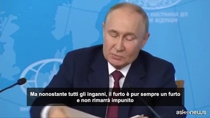 G7, Putin: congelamento asset russi all'estero ? un "furto"