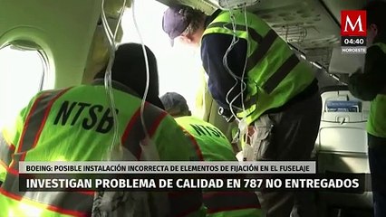 Boeing investiga problema de calidad en modelo 787 no entregados
