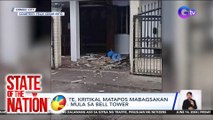 Estudyante, kritikal matapos mabagsakan ng debris mula sa bell tower | SONA