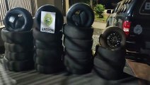 BPFron apreende 40 pneus contrabandeados do Paraguai durante operação em Tapira